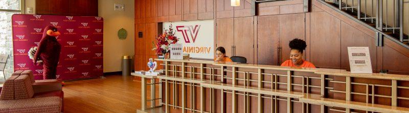 The Visitor and Undergraduate Admissions Center, Front Desk.